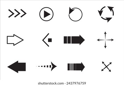 Cursor Arrow, Curved Arrow Icon Vector Art, Icons, and Graphics