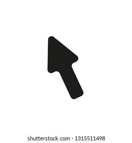 Cursor Arrow Flat Icon On White Background. eps 10