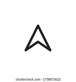 cursor arrow icon, computer mouse cursor arrow vector icon, flat design best vector cursor arrow illustration