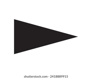 cursor arrow icon, computer mouse cursor arrow vector icon, black rectangle with three arrow heads.