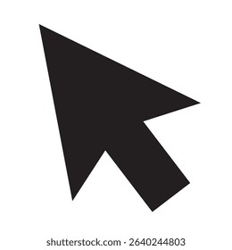 cursor arrow icon, computer mouse cursor arrow vector icon, flat design best vector cursor arrow illustration 