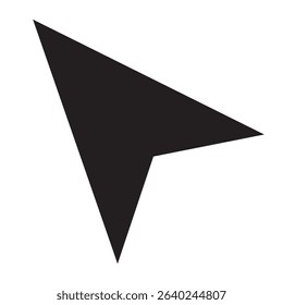 cursor arrow icon, computer mouse cursor arrow vector icon, flat design best vector cursor arrow illustration 
