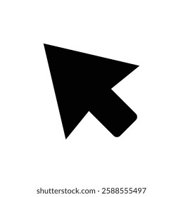 Cursor arrow icon Flat vector set outline