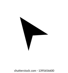 cursor arrow up icon sign signifier vector