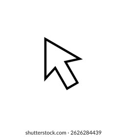Cursor arrow icon in trendy design. Computer pointer mouse sign symbol