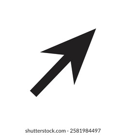 Cursor arrow icon Vector flat thin line illustration