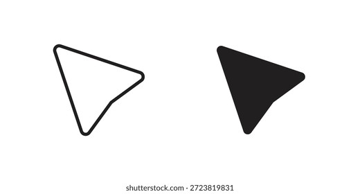 Cursor-Pfeilsymbole Symbol, Logo-Illustration. Symbolkonzept für das Webdesign