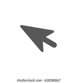 Cursor Arrow, isolated pointer icon, vector