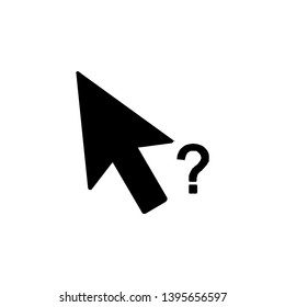 cursor arrows question mark icon sign signifier vector