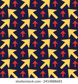 Cursor blue background trendy repeating colorful pattern vector illustration