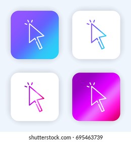 Cursor bright purple and blue gradient app icon