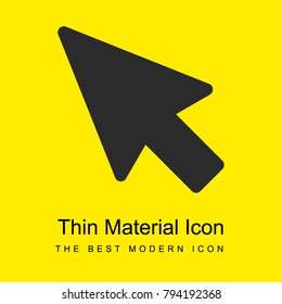 Cursor bright yellow material minimal icon or logo design