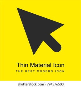 Cursor bright yellow material minimal icon or logo design