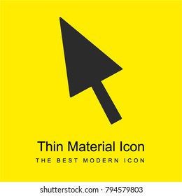 Cursor bright yellow material minimal icon or logo design