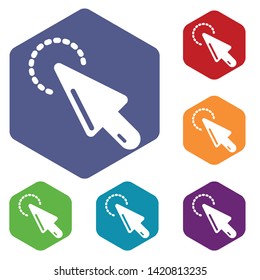 Cursor clean icon. Simple illustration of cursor clean vector icon for web