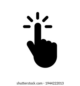 Cursor click icon design template vector illustration