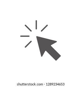 Cursor click icon graphic design template vector isolated