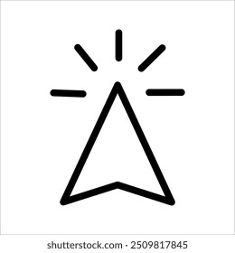 Cursor auf Symbol klicken. Klicken Sie auf das Symbolbild, Klicken Sie auf die Symbolgrafik