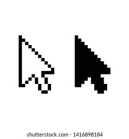 Cursor click icon isolated on white background