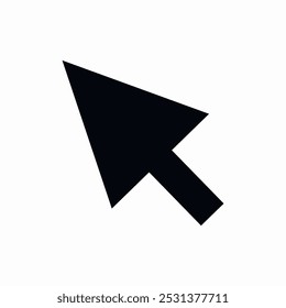 Vector de signo de icono de Hacer clic de cursor
