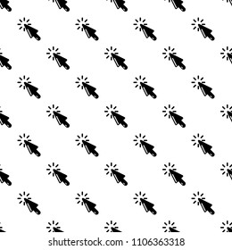 Cursor click icon. Simple illustration of cursor click vector icon for web