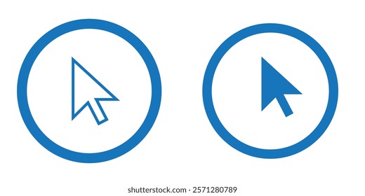 Cursor click icon, Cursor click symbol vector. Cursor Pointer Icon Vector.