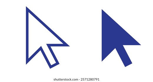 Cursor click icon, Cursor click symbol vector. Cursor Pointer Icon Vector.