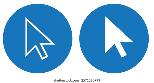 Cursor click icon, Cursor click symbol vector. Cursor Pointer Icon Vector.