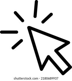 Cursor Click icon vector illustration on white background..eps
