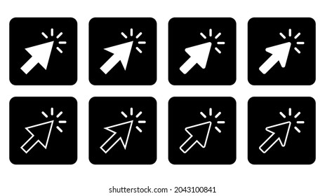 cursor click icon vector sign symbol
