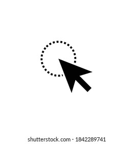 cursor click icon vector symbol