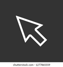 Cursor click icons symbols vectors