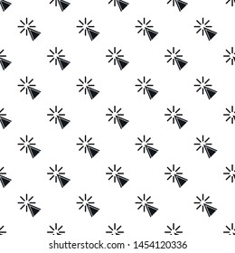 Cursor click pattern seamless vector repeat geometric for any web design