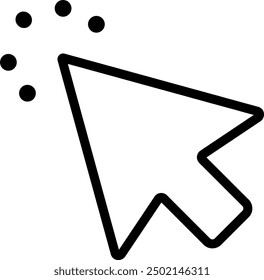 Cursor click pointer. Mouse cursor pointer icon isolated. Vector illustration flat design