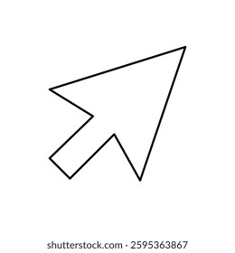 Cursor, computer arrow, black and white