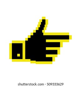Cursor concept in form of hand shape