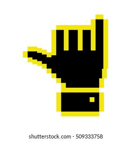 Cursor concept in form of hand shape