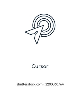 Cursor concept line icon. Linear Cursor concept outline symbol design. This simple element illustration can be used for web and mobile UI/UX.