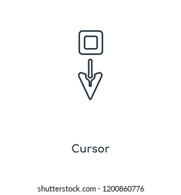 Cursor concept line icon. Linear Cursor concept outline symbol design. This simple element illustration can be used for web and mobile UI/UX.