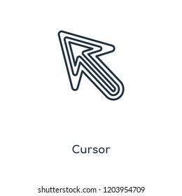 Cursor concept line icon. Linear Cursor concept outline symbol design. This simple element illustration can be used for web and mobile UI/UX.