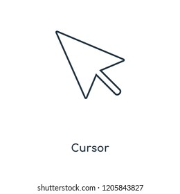 Cursor concept line icon. Linear Cursor concept outline symbol design. This simple element illustration can be used for web and mobile UI/UX.