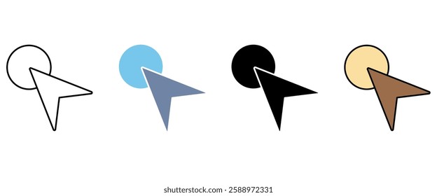 cursor concept line icon. Simple element illustration. cursor concept outline symbol design.