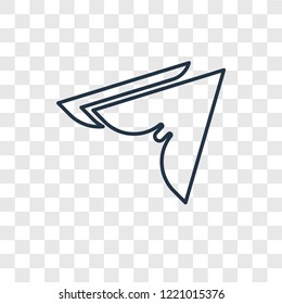 Cursor concept vector linear icon isolated on transparent background, Cursor concept transparency concept in outline style