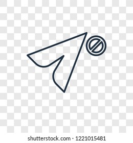 Cursor concept vector linear icon isolated on transparent background, Cursor concept transparency concept in outline style