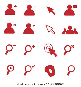 Cursor, Contact and Search Icons
