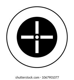 Cursor Control Icon. 96x96 for Web Graphics and Apps.  Simple Minimal Pictogram. Vect