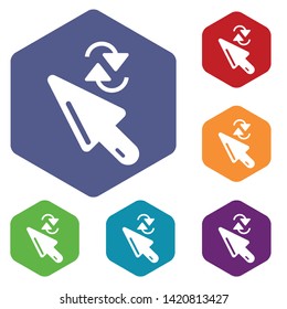 Cursor element icon. Simple illustration of cursor element vector icon for web