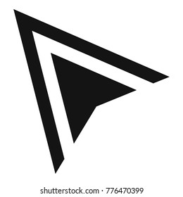 Cursor element icon. Simple illustration of cursor element vector icon for web