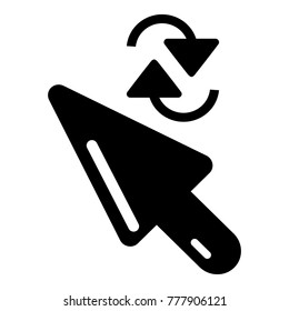 Cursor element icon. Simple illustration of cursor element vector icon for web