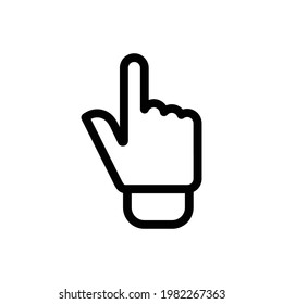 Cursor, finger icon, Line Vector graphics